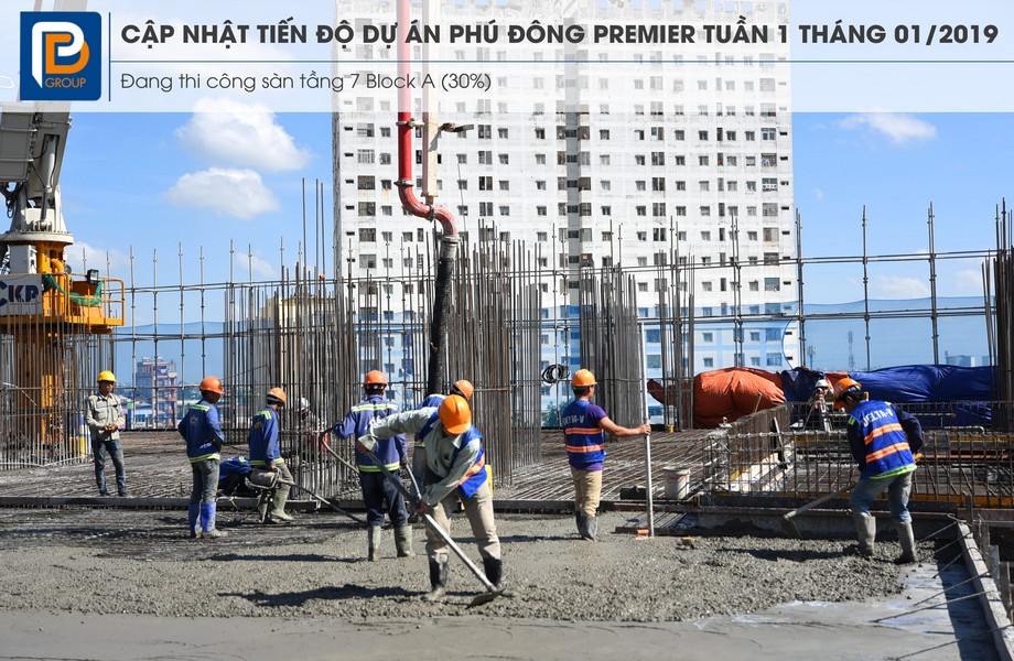 Tiến độ xây dựng dự án căn hộ Phú Đông Premier tháng 01/2019 – Liên hệ<strong> <span style="color: #ff0000;">0909.213.286</span></strong> xem thực tế dự án