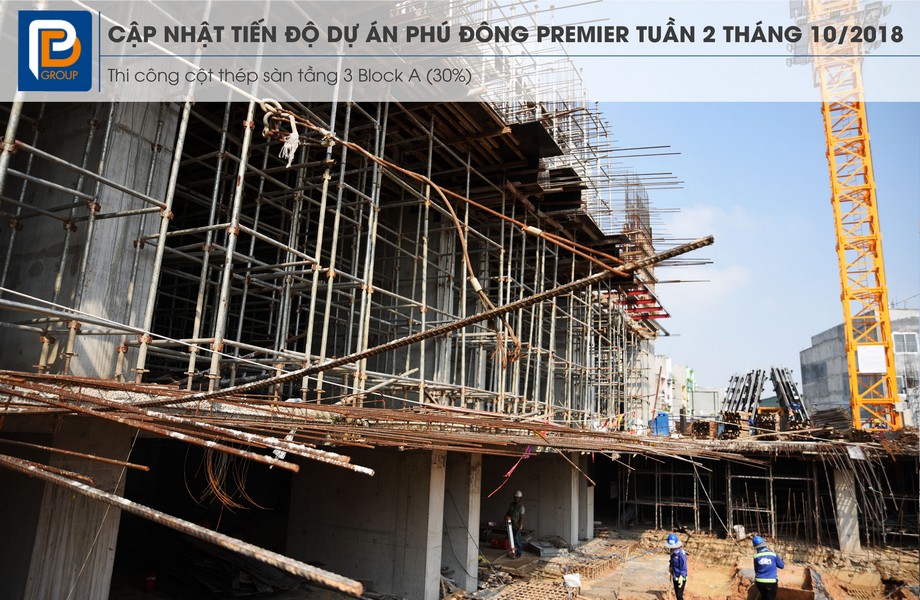 Tiến độ xây dựng dự án căn hộ Phú Đông Premier tháng 10/2018 – Liên hệ<strong> <span style="color: #ff0000;">0909.213.286</span></strong> xem thực tế dự án