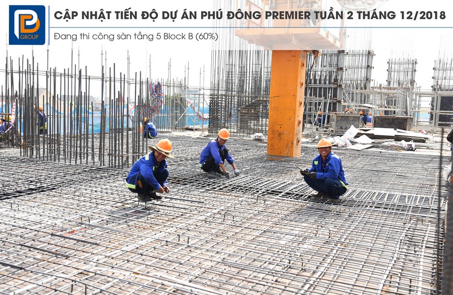 Tiến độ xây dựng dự án căn hộ Phú Đông Premier tháng 12/2018 – Liên hệ<strong> <span style="color: #ff0000;">0909.213.286</span></strong> xem thực tế dự án