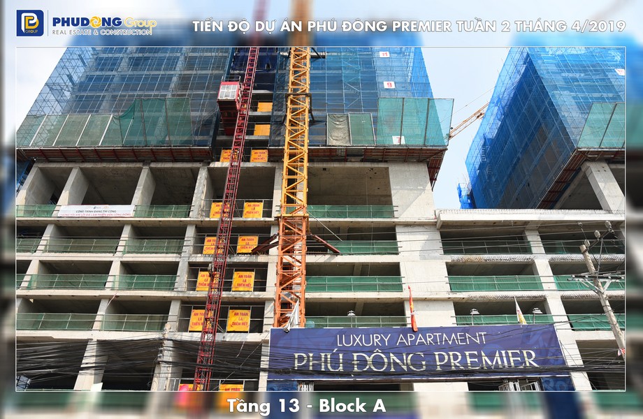 Tiến độ xây dựng dự án căn hộ Phú Đông Premier tháng 04/2019 – Liên hệ<strong> <span style="color: #ff0000;">0909.213.286</span></strong> xem thực tế dự án