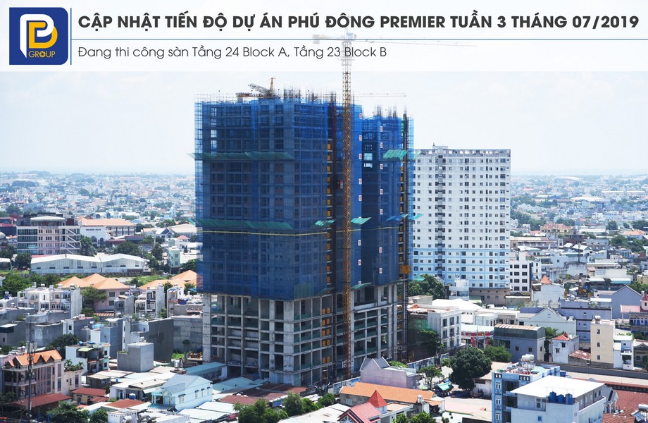 Tiến độ xây dựng dự án căn hộ Phú Đông Premier tháng 07/2019 – Liên hệ<strong> <span style="color: #ff0000;">0909.213.286</span></strong> xem thực tế dự án