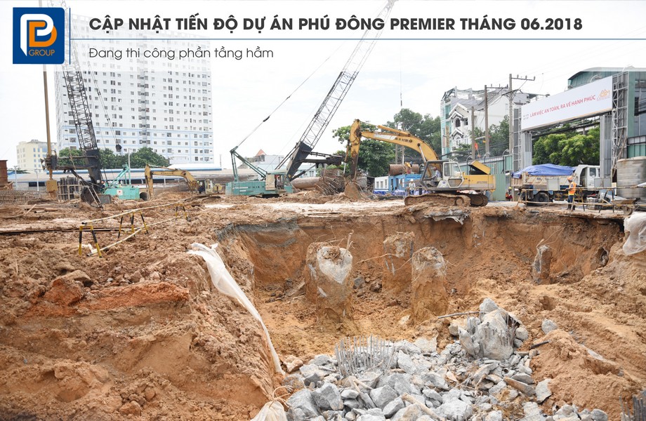 Tiến độ xây dựng dự án căn hộ chung cư Phú Đông Premier