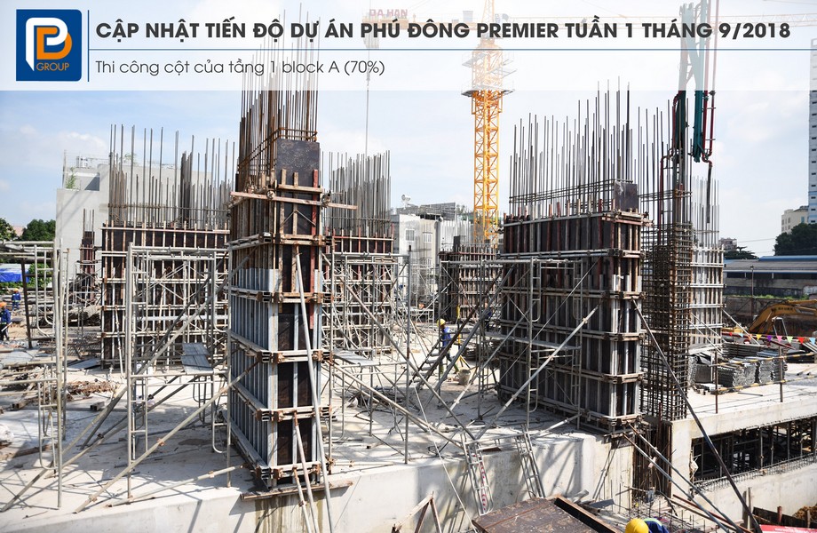 Tiến độ xây dựng dự án căn hộ Phú Đông Premier tháng 08/2018 – Liên hệ 0909.213.286 xem thực tế dự án
