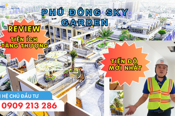 Review tiện ích tầng thượng Sky Garden của dự án Phú Đông SKy Garden Dĩ An, Bình Dương